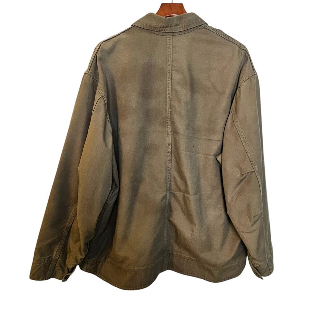 Carhartt Brown Canvas Work Chore Utility Jacket - Picture 2 of 11